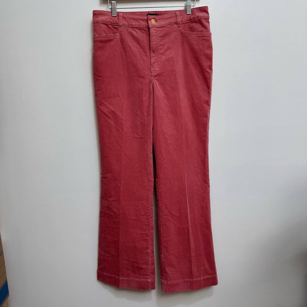 Talbots Stretch Corduroy High Rise Flare Leg Pants Size 10 - Picture 2 of 11